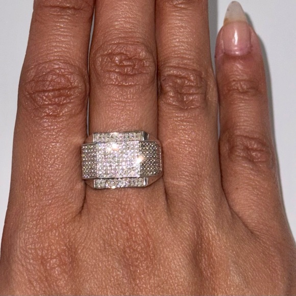 Real diamond ring for men, size 11, 1/2 ct diamond ring free appraisal Huge sale - Picture 5 of 7